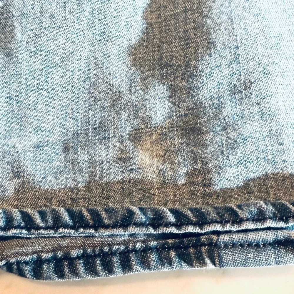 Driftwood Layla Classic Fit Embroidered Denim Shirt Women's Medium Blue Cotton - Picture 5 of 8